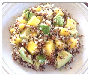 Quinoa, Mango and Avocado Salad with Sweet Lime Vinaigrette